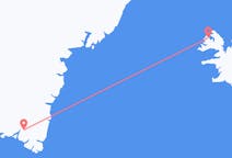 Flights from Ísafjörður, Iceland to Narsarsuaq, Greenland