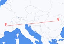 Flyg från Le Puy-en-Velay, Frankrike till Bacau, Rumänien