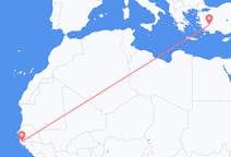 Flights from Ziguinchor to Denizli