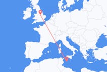 Flights from Lampedusa, Italy to Nottingham, the United Kingdom