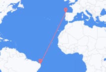 Flyreiser fra Natal, Brasil til La Coruña, Spania