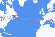 Flyreiser fra Greater Sudbury, Canada til Roma, Italia