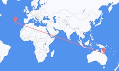 Flyreiser fra Townsville, til Ponta Delgada