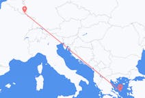 Vluchten van Luxemburg, Luxemburg naar Skyros, Griekenland