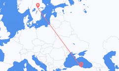Flyreiser fra Samsung, Tyrkia til Örebro, Sverige