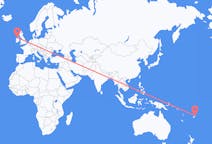 Flyreiser fra Labasa, Fiji til Kincasslagh, Irland