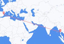 Flights from Myeik, Myanmar, Myanmar (Burma) to Valencia, Spain