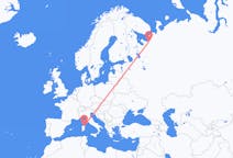 Flyg från Arkhangelsk till Olbia