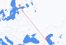 Flyreiser fra Makhatsjkala, Russland til Helsingfors, Finland