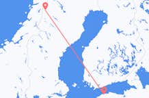Vluchten van Hemavan, Zweden naar Tallinn, Estland