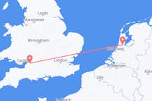 Flyreiser fra Bristol, England til Amsterdam, Nederland