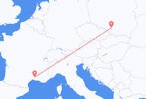 Flyrejser fra Nîmes, Frankrig til Katowice, Polen