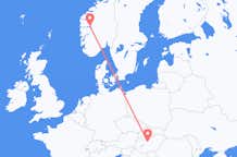 Flyg från Sogndal, Norge till Budapest, Norge