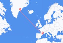 出发地 格陵兰出发地 库鲁苏克目的地 西班牙赫罗纳的航班