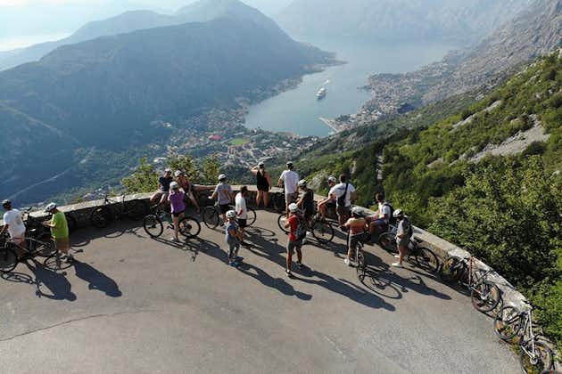 Epic '25 Turns' Bike Descent with Panoramic Cable Car Ascent from Kotor or Tivat in Montenegro
