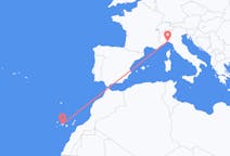 Flyrejser fra Genova, Italien til Tenerife, Spanien
