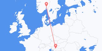 Flights from Norway to Croatia