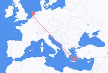オランダのロッテルダムから、ギリシャのシティアまでのフライト