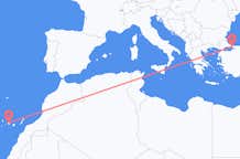 Flyg från Teneriffa, Spanien till Istanbul, Turkiet