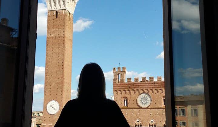 Siena Tour och exklusivt fönster på Piazza del Campo
