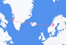 Flyreiser fra Sisimiut, Grønland til Östersund, Sverige