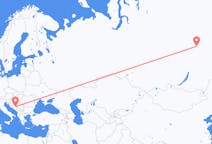 Fly fra Mirnyj til Sarajevo