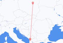 Flights from Warsaw to Tirana