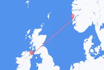 Flyg från Stord, Norge till Belfast, Nordirland