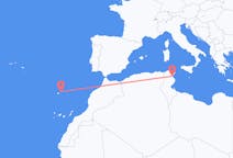 튀니지 엔피다에서 출발해 포르투갈 포르투산투까지(으)로 가는 항공편