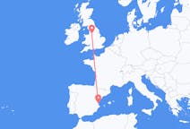 Flyrejser fra Manchester, England til Valencia, Spanien