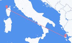 Fly fra Calvi, Haute-Corse til Cephalonia