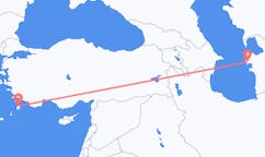 เที่ยวบิน จาก Türkmenbaşy, เติร์กเมนิสถาน ไปยัง Rhodes, กรีซ