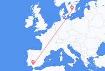 Vluchten van Växjö, Zweden naar Sevilla, Spanje