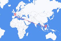 Flyreiser fra Limbang, Malaysia til Carcassonne, Frankrike