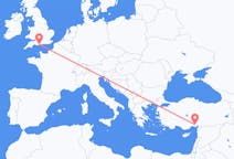 Flyg från Bournemouth, England till Adana, Turkiet