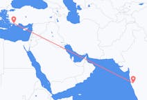 Flights from Kolhapur, India to Dalaman, Turkey