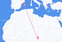 Flyreiser fra N Djamena, til Palma