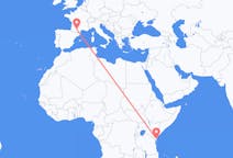 Flyg från Mombasa, Kenya till Toulouse, Frankrike