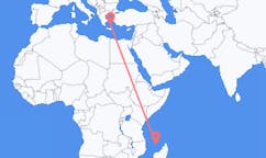 Flyreiser fra Mamoudzou, Frankrike til Santorini, Hellas