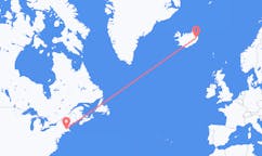 出发地 美国伍斯特目的地 冰岛埃伊尔斯塔济的航班