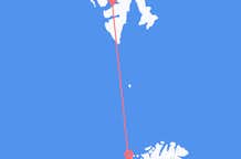 从Tromsö飞往斯瓦尔巴特群岛的航班