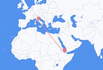 Flights from from Semera to Rome