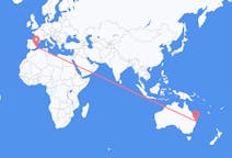 Flyreiser fra Ballina, Australia til Alicante, Spania