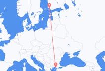 Flyreiser fra Åbo, Finland til Alexandroupolis, Hellas