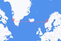 Flights from from Trondheim to Nuuk