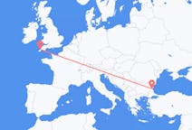 Flights from Burgas, Bulgaria to Newquay, the United Kingdom
