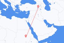 Flyg från Khartoum, Sudan till Van, Turkiet