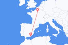 Vluchten van Almeria, Spanje naar Parijs, Frankrijk