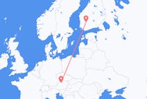 Flyg från Linz, Österrike till Tammerfors, Finland