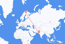 Flights from Kandla, India to Kittilä, Finland